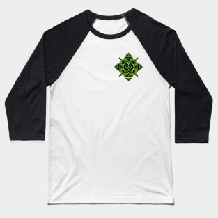 small green pocket size pixelated mandala Baseball T-Shirt